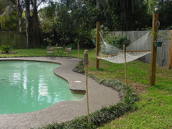 private back yard/pool