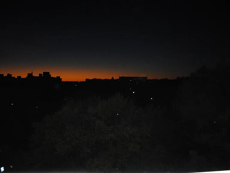 Sunset from living room Balcony