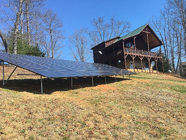 10kW Solar array in backyard