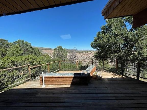 Outdoor deck looking North.