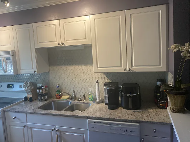 Upgraded kitchen counter and backsplash...