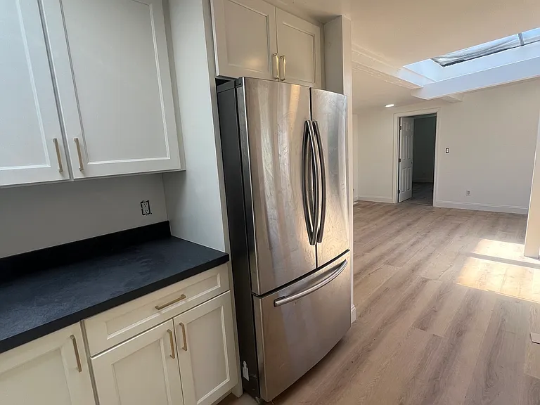 kitchen connected to living room