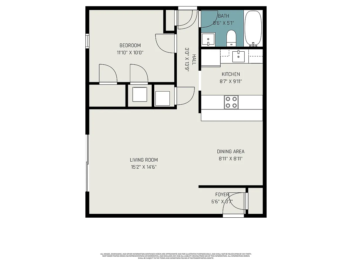 Floor plan 1-Bedroom