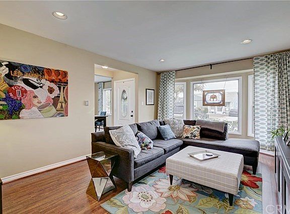 Large Family Room looking out to the spacious front yard