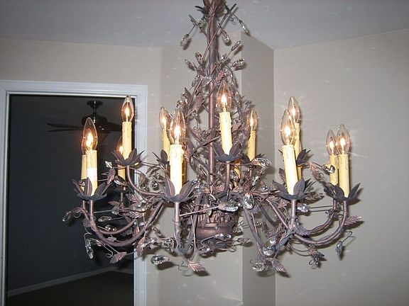2nd floor landing chandelier