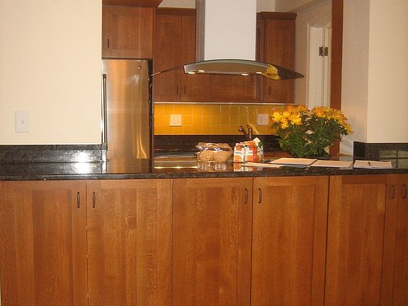 View from main room toward kitchen