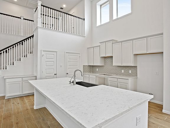 Sprawling kitchen island