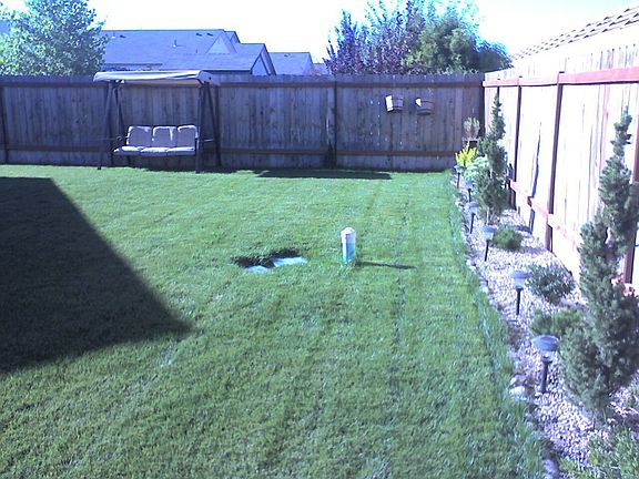 back yard ladscaped
