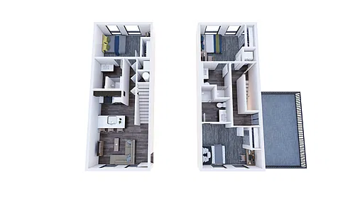 Floor plan 3x3 B4 Townhouse