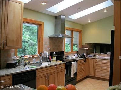 Beautiful updated kitchen with skylights