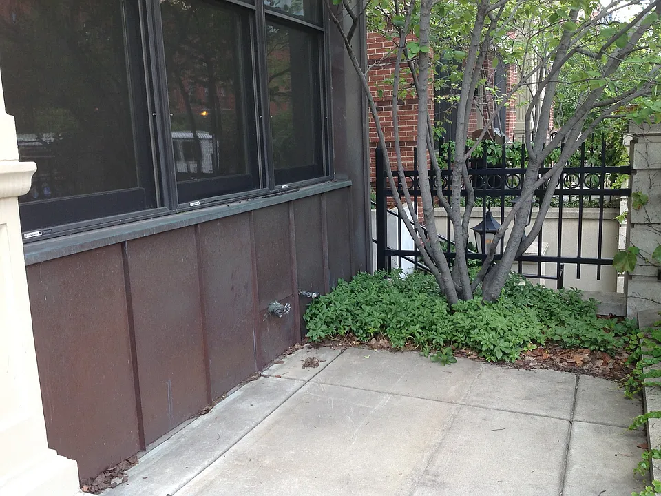 Patio for sitting or grilling
