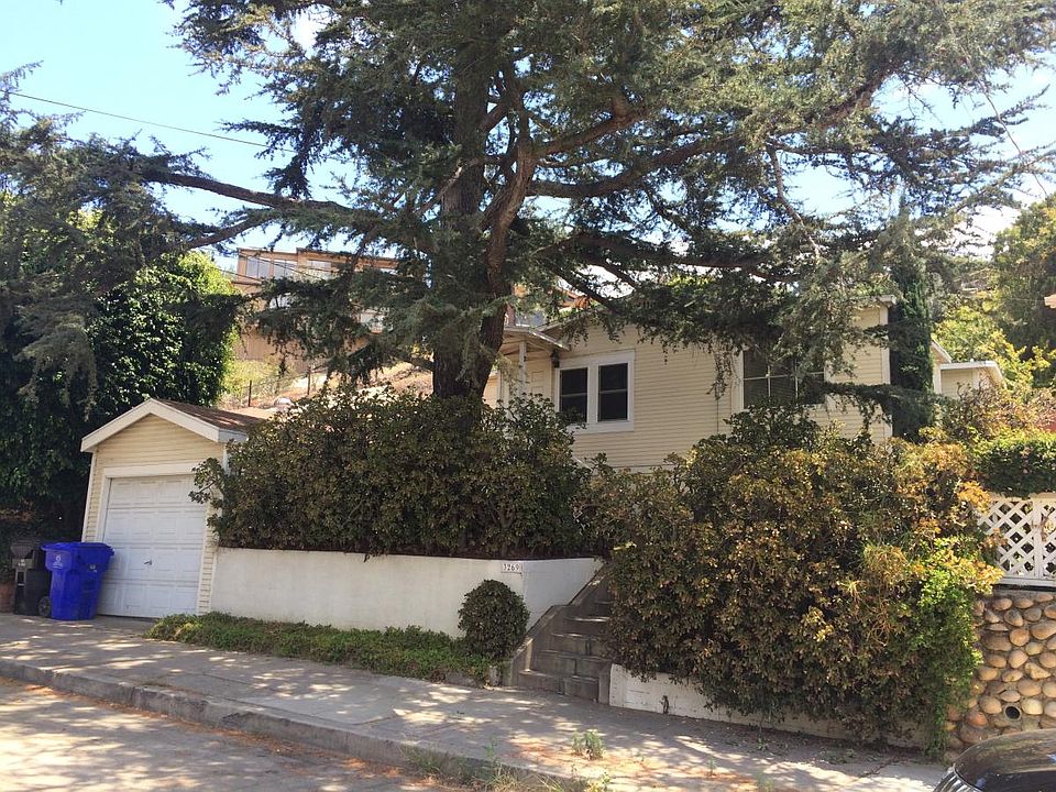 Front Exterior - sits above the street