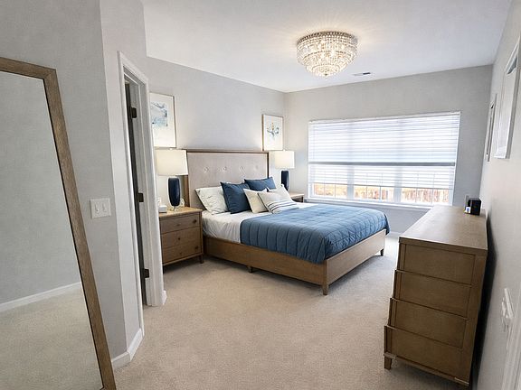 Master bedroom with private bathroom