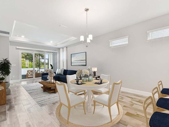 Jewel luxury new construction paired villa in Sun City Center, FL open-concept living by William Rya