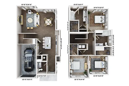 Floor plan C2 Townhome