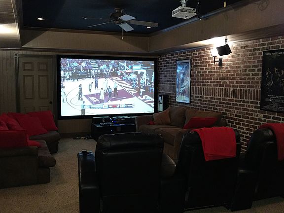 Custom theater in basement