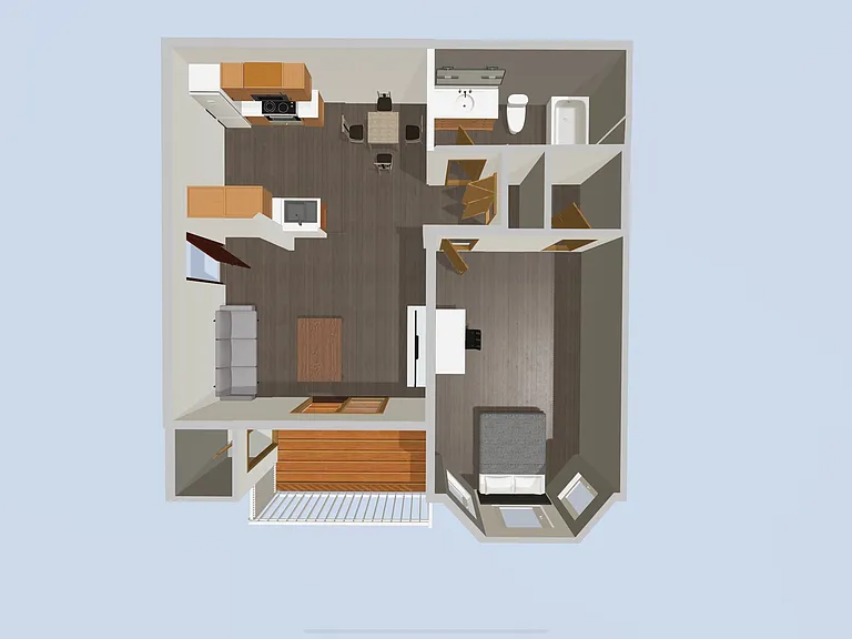 1 Bedroom 1 Bedroom