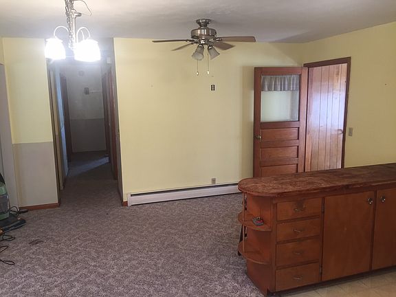 kitchen looking down hallway