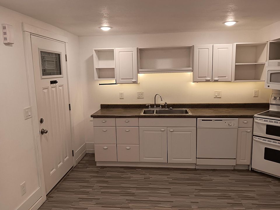 Front door, kitchen