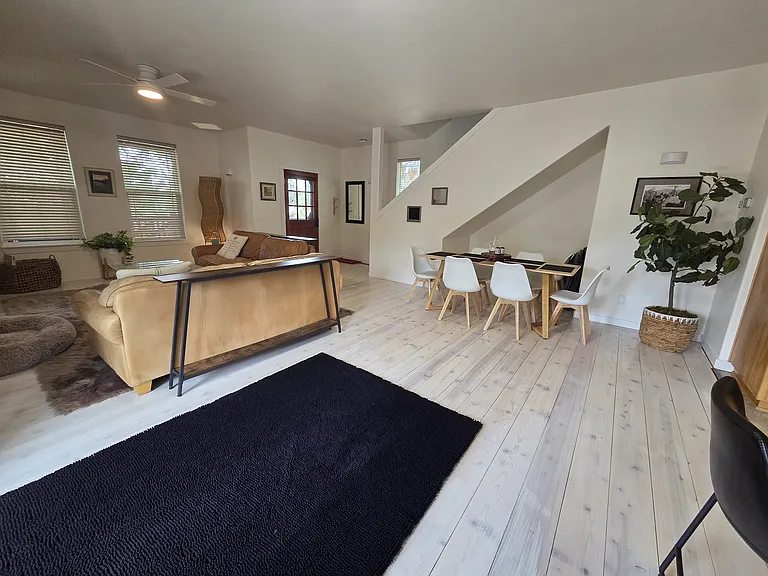 French-door entry.