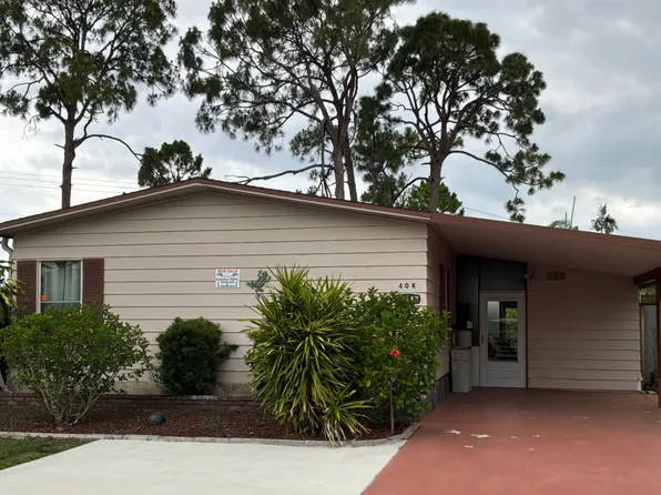 Street Address 19117 Meadow Brook Ct #40K, North Fort Myers, FL 33903