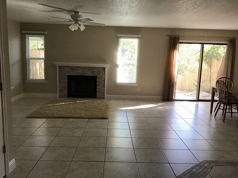 Coming into living area