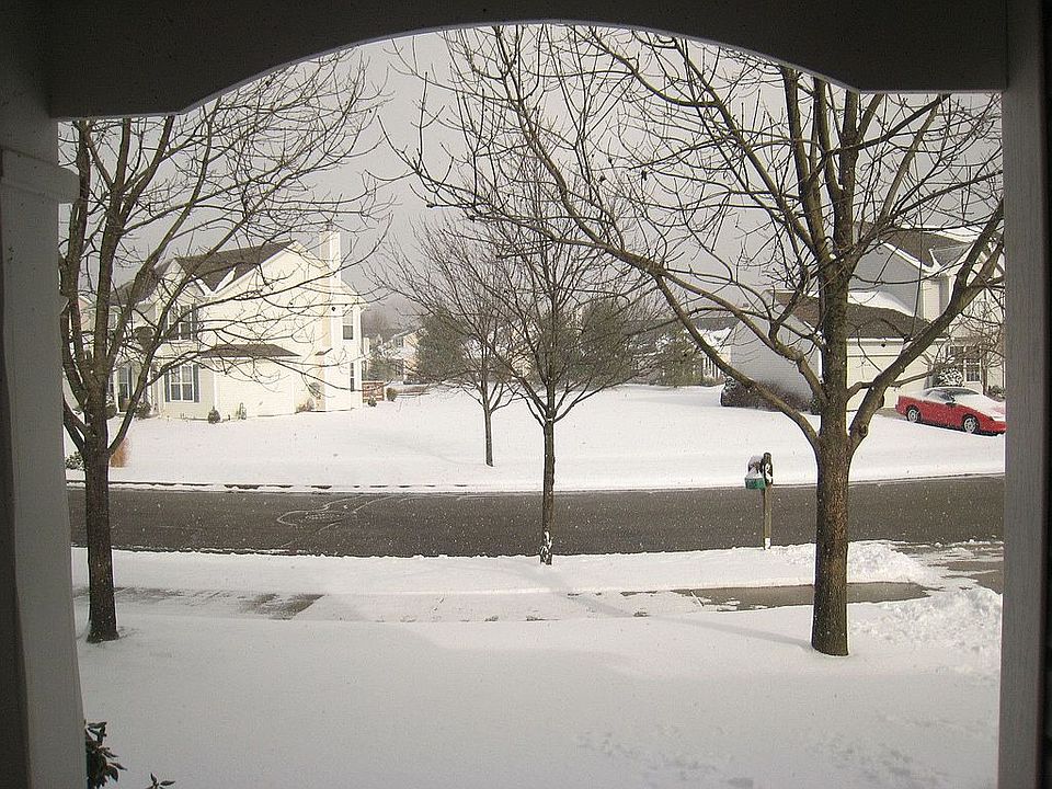 view out front porch onto street