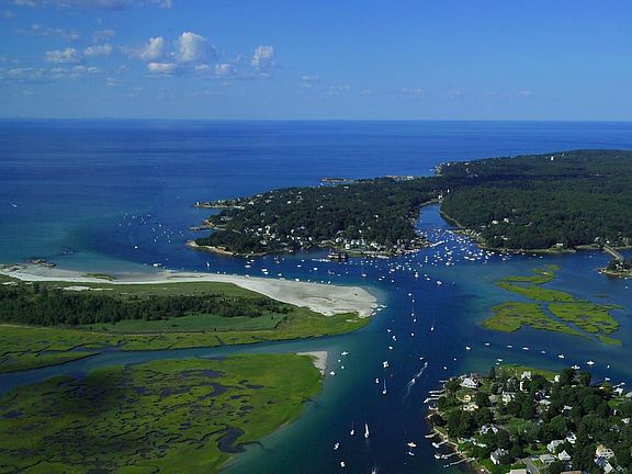 Aerial of Annisquam River