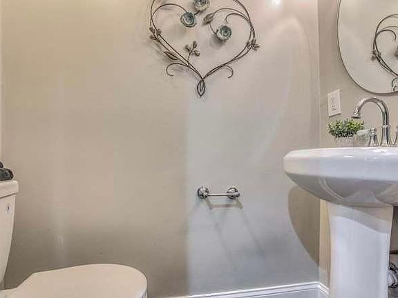 1/2 bath on first floor