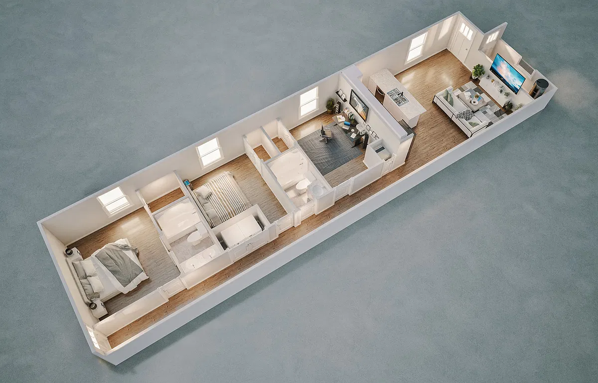 Floor plan 1-story 3 bedroom