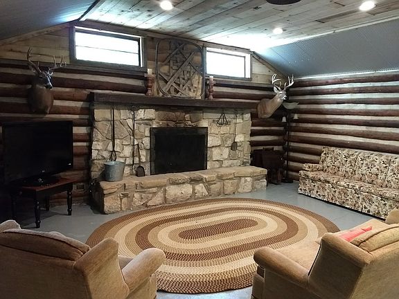 Reclaimed Stone Fireplace