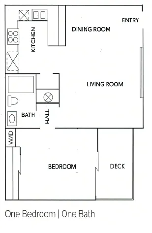 Floor plan One Bedroom