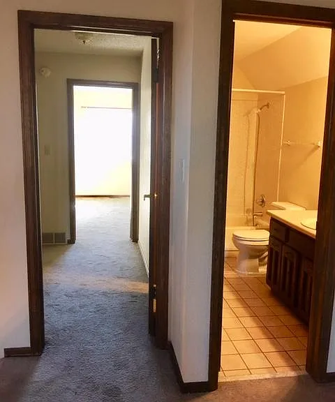 upstairs