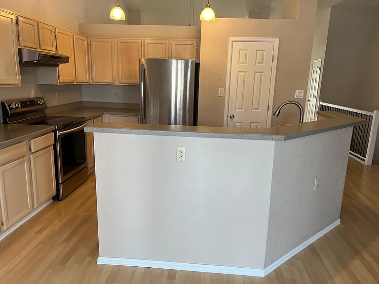 Kitchen aisle.