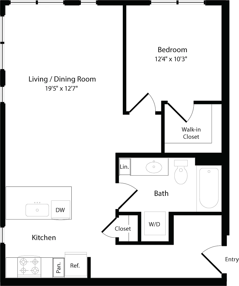 Floor plan A6 West- Levels 4-6
