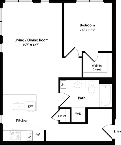 Floor plan A6 West- Levels 4-6