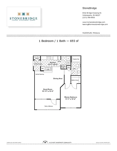 Floor plan Millstone B 1.1
