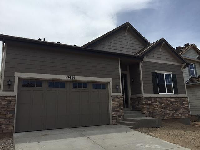 Front of the house. Photo taken before landscape was installed.