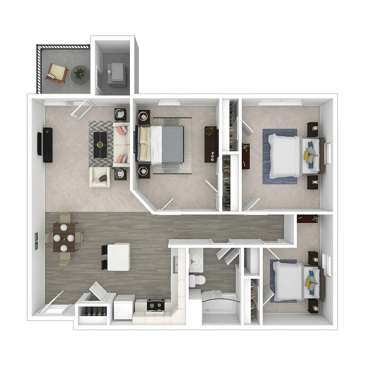 Floor plan 3 BDR