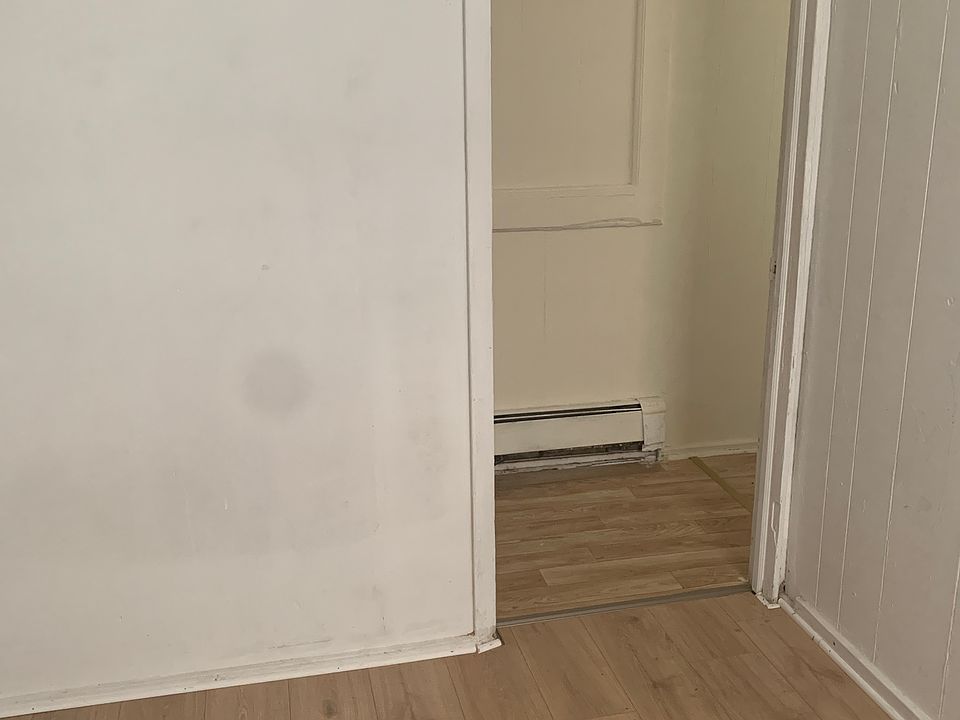 Bedroom with door entrance