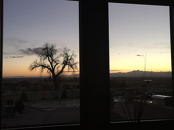 View from formal living room