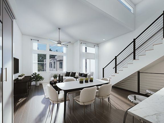 Plan 1 - Open gathering, cafe area and kitchen