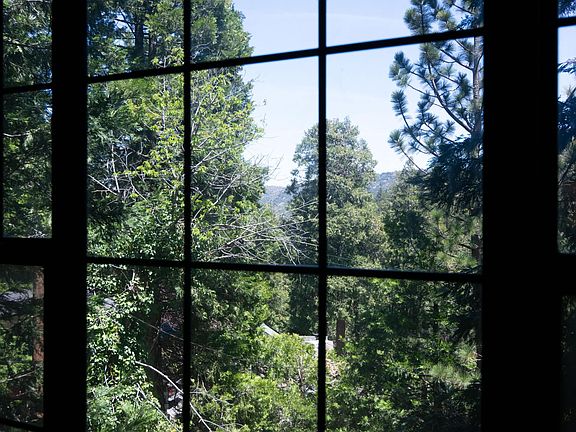 view looking out from living room