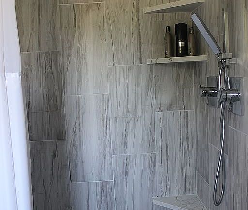 Master Walk-In Tile Shower