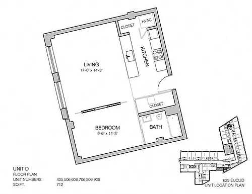 Floor plan L1-712