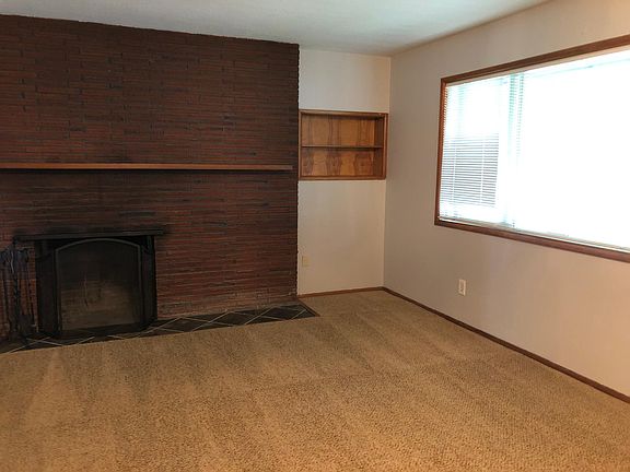 living room with fireplace