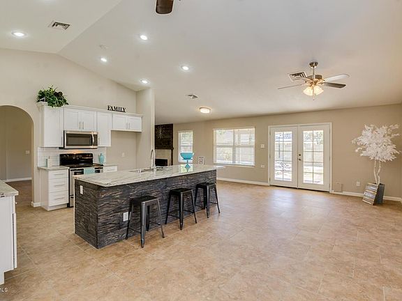 Kitchen from garage entrance