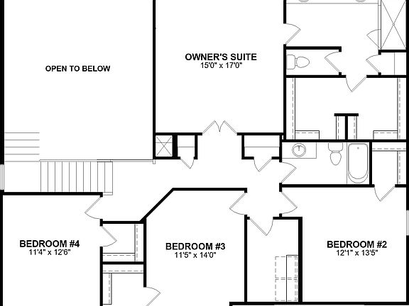floor plan second level