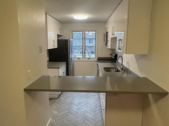 Dining area looking into kitchen