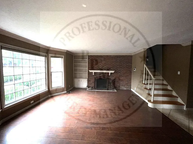 Living room with hardwood floors
